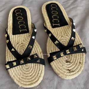 *Brand NEW* Ccocci Size 10 Black Sandals